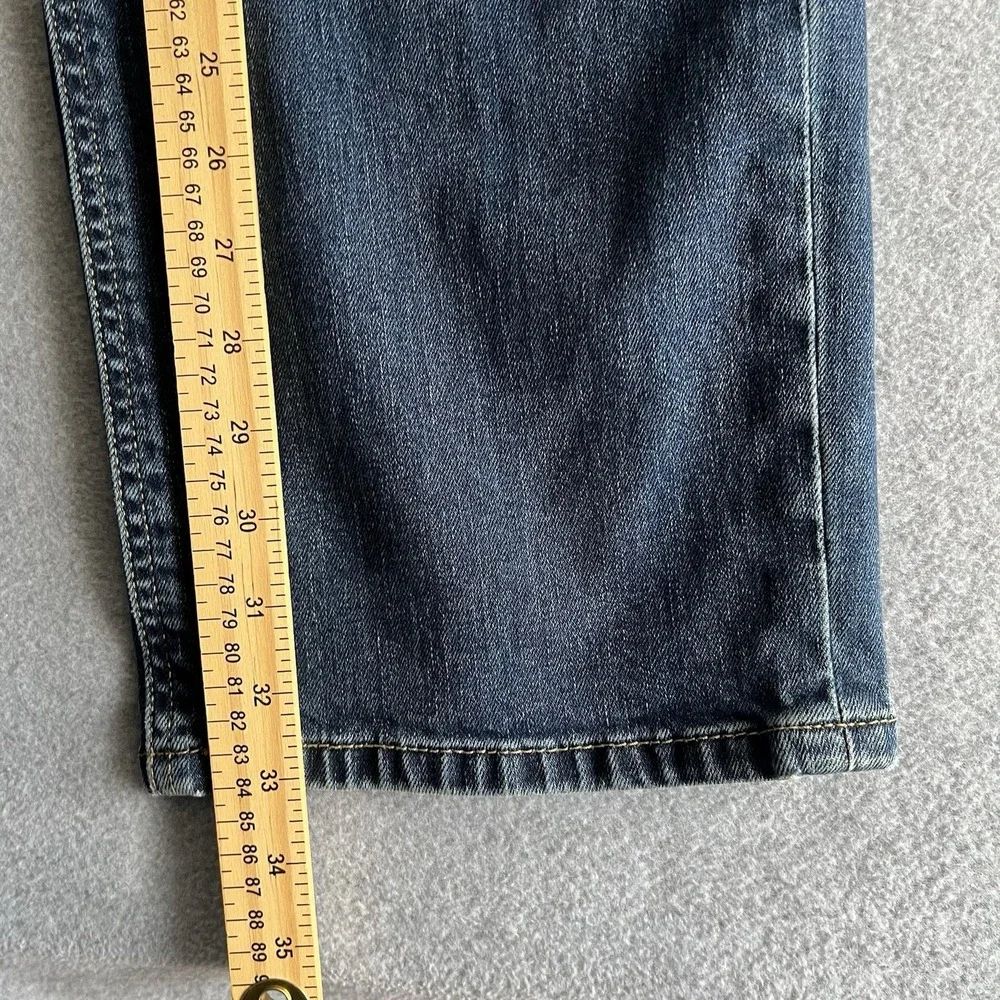 Levi's 541 Mens Jeans Athletic Taper 44 x 34 Blue Flex Stretch Denim Acid Bleach